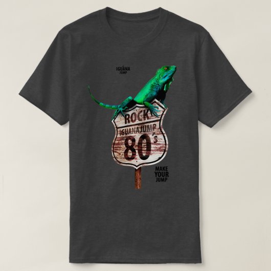 Iguana Green Old Board Redbubble Jump T-shirt (Design voorkant)
