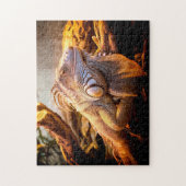 Iguana Head Close, Jigzaag Puzzle Legpuzzel (Verticaal)