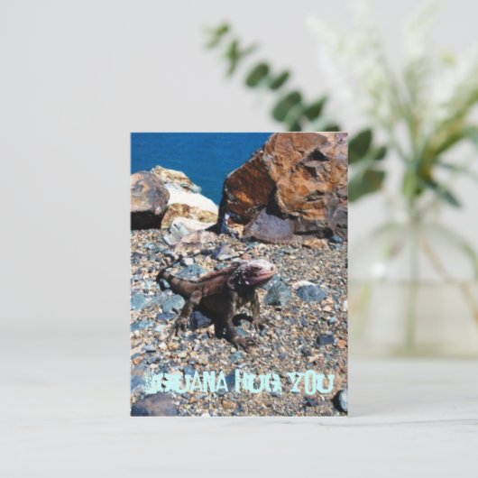 Iguana Hug You Briefkaarten (Staand voorkant)