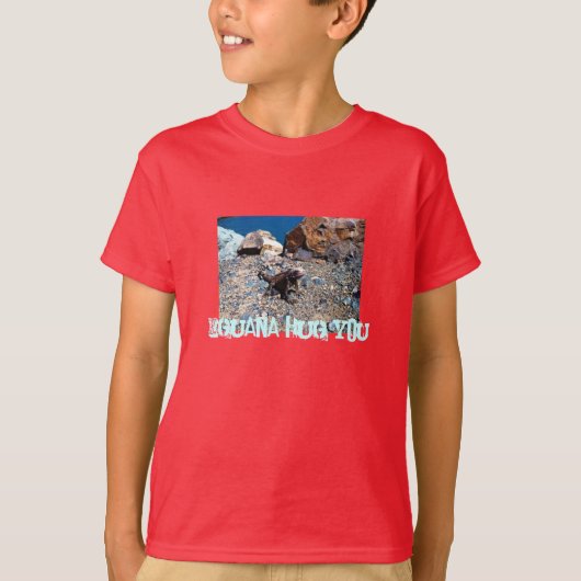 Iguana Hug You shirt (Voorkant)