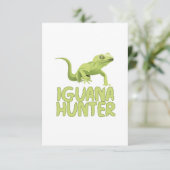 Iguana Hunter Bedankkaart (Staand voorkant)