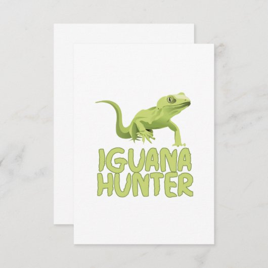 Iguana Hunter Bedankkaart (Voorkant / Achterkant)