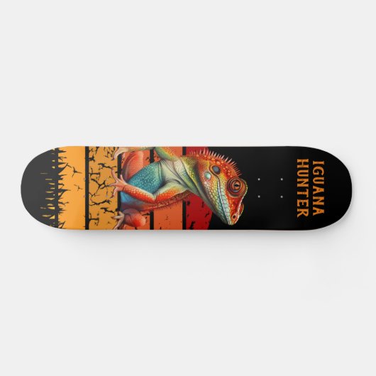 Iguana Hunter - De machtige kracht van Natuur Persoonlijk Skateboard (Horizontaal)