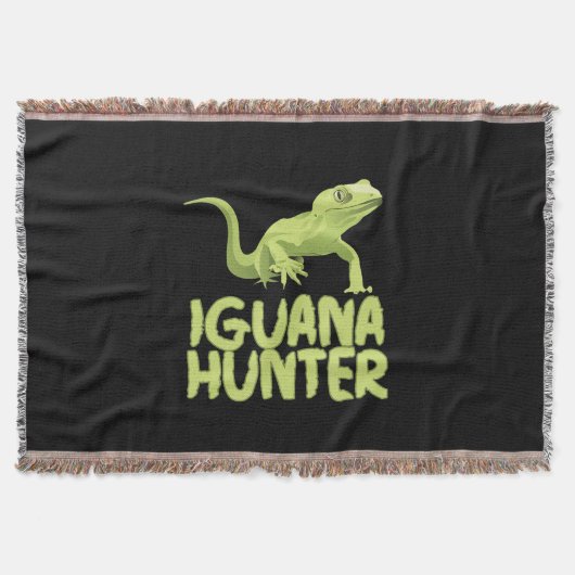 Iguana Hunter - Funny Iguana Reptile Lizard Pet Deken (Voorkant)