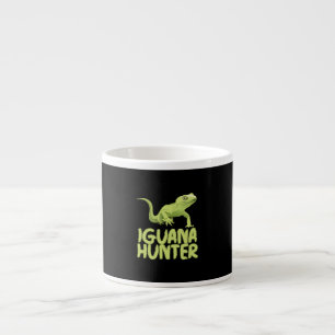 Iguana Hunter - Funny Iguana Reptile Lizard Pet Espresso Kop