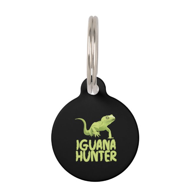 Iguana Hunter - Funny Iguana Reptile Lizard Pet Huisdierpenning (Voorkant)
