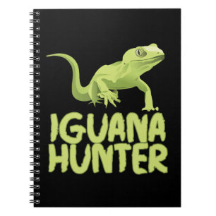 Iguana Hunter - Funny Iguana Reptile Lizard Pet Notitieboek