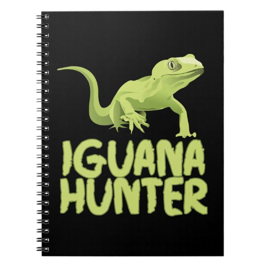 Iguana Hunter - Funny Iguana Reptile Lizard Pet Notitieboek (Voorkant)