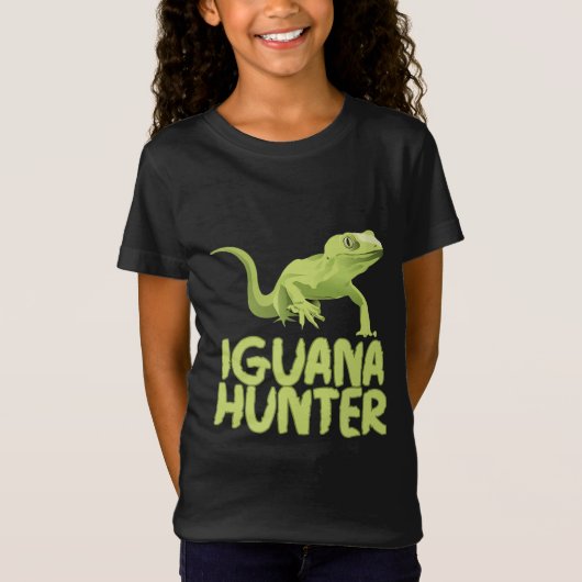 Iguana Hunter - Funny Iguana Reptile Lizard Pet T-shirt (Voorkant)
