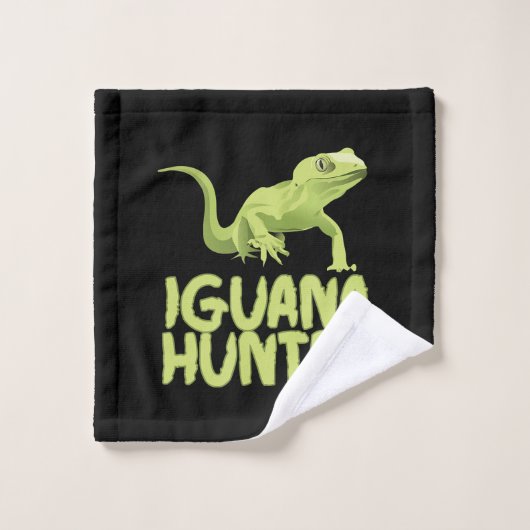 Iguana Hunter - Funny Iguana Reptile Lizard Pet Washandje (Wasdoekje)