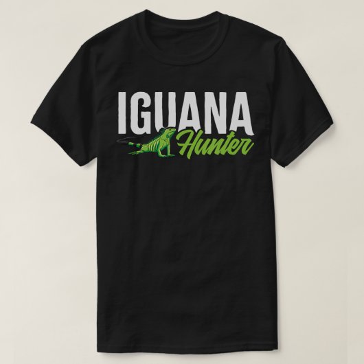 Iguana Hunter Herbivorous Lizard Sharp Eye Specie T-shirt (Design voorkant)