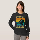 Iguana Hunter Iguanas Iguana Lizard T-shirt (Voorkant volledig)