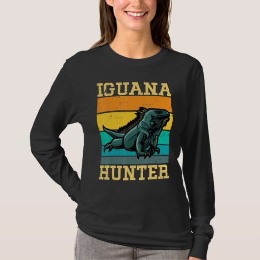 Iguana Hunter Iguanas Iguana Lizard T-shirt (Voorkant)