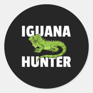 Iguana Hunter Reptile Lizard Hunting Ronde Sticker