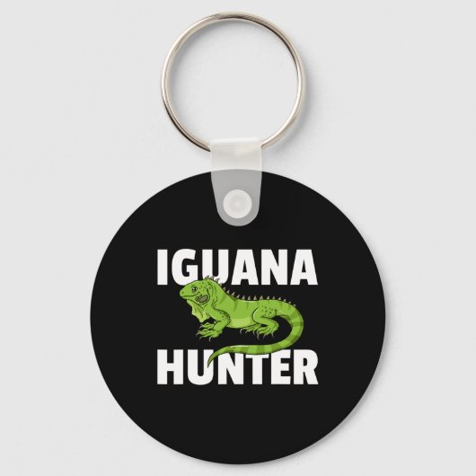 Iguana Hunter Reptile Lizard Hunting Sleutelhanger (Voorkant)