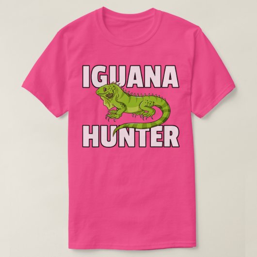 Iguana Hunter Reptile Lizard Hunting T-shirt (Design voorkant)