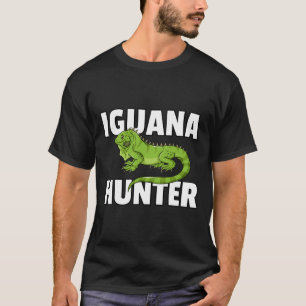 Iguana Hunter Reptile Lizard Hunting T-shirt