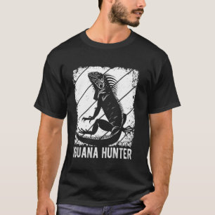 IGUANA HUNTER retro leguaan ontwerp T-shirt