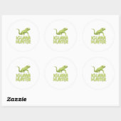 Iguana Hunter Ronde Sticker (Vel)