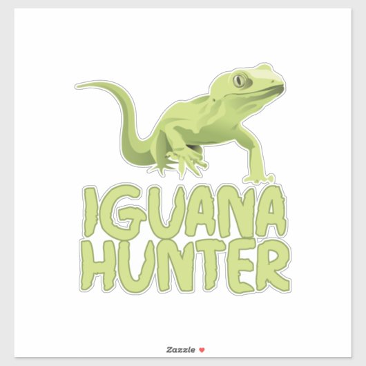 Iguana Hunter Sticker (Vel)