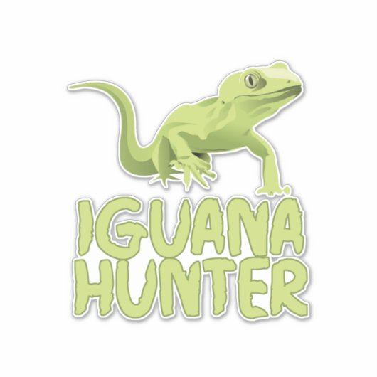 Iguana Hunter Sticker (Voorkant)
