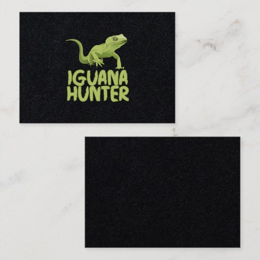 Iguana Hunter Visitekaartje (Voorkant / Achterkant)