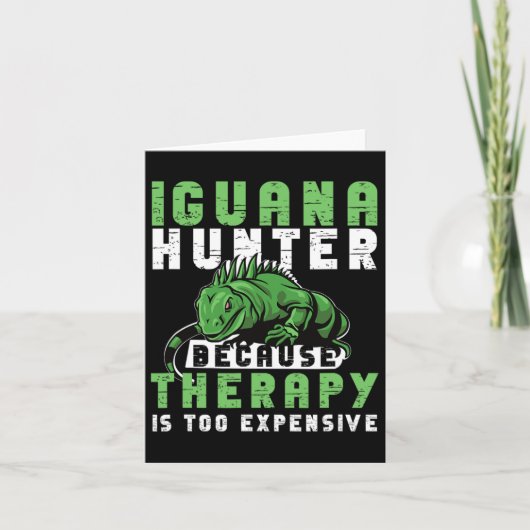 Iguana Hunting Design voor Iguana Hunter Kaart (Voorkant)