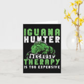 Iguana Hunting Design voor Iguana Hunter Kaart (Gele Bloem)