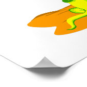 Iguana in de woestijn poster (Hoek)