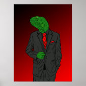 Iguana in een bedrijfseenheid poster (Voorkant)
