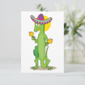 Iguana in een sombrero - uitvindingen kaart (Staand voorkant)