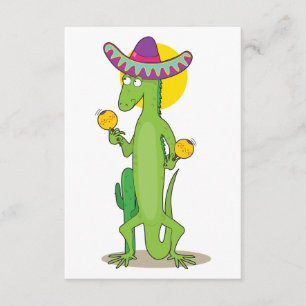 Iguana in een sombrero - uitvindingen kaart