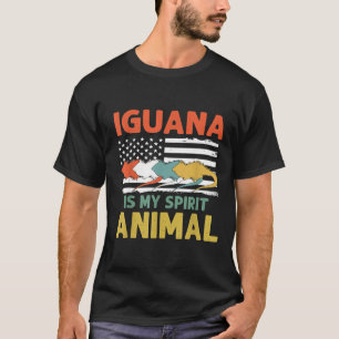 Iguana is mijn spionagediertje Usa Patriotic Ameri T-shirt