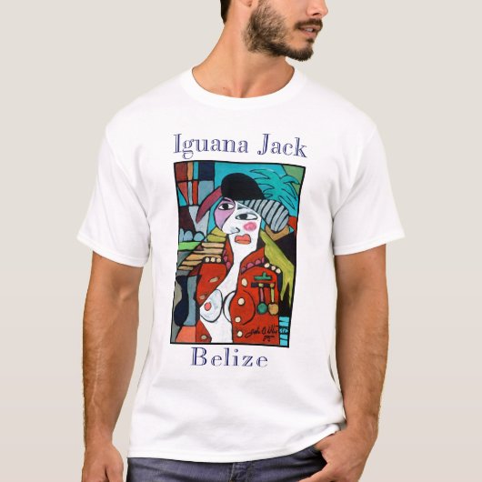 Iguana Jack of Belize T-shirt (Voorkant)