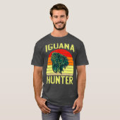 Iguana-jager voor jongens Iguanas Iguana Lizard ma T-shirt (Voorkant volledig)