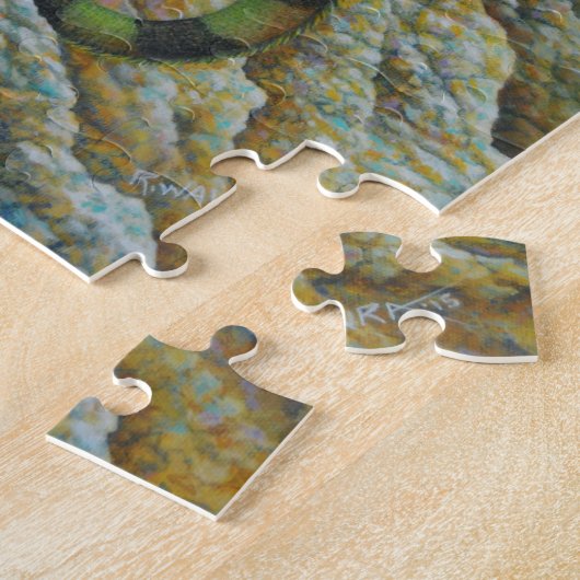 Iguana Jigzaag Puzzle Legpuzzel (Zijkant)