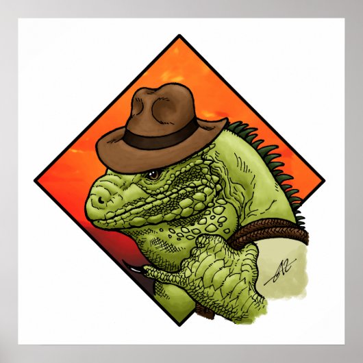 Iguana Jones Poster (Voorkant)