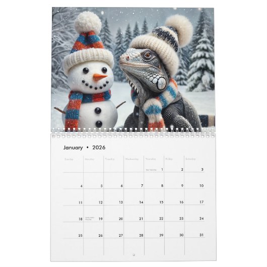 Iguana Kalender (Jan 2026)