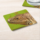 IGUANA KARTONNEN ONDERZETTERS (Schuin)