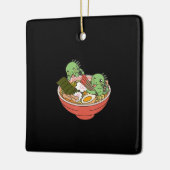 Iguana Kawaii Ramen Funny Pet Gift Keramisch Ornament (Links)