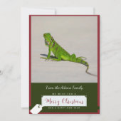 Iguana Kerst Kaart (Voorkant)