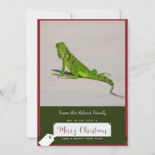 Iguana Kerst Kaart