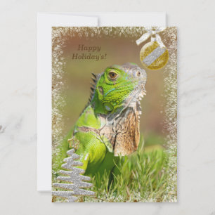 Iguana Kerst Kaart