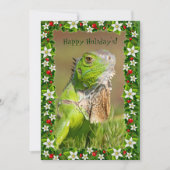 Iguana Kerst Kaart (Voorkant)