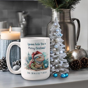 Iguana Kerstmis Koffiemok