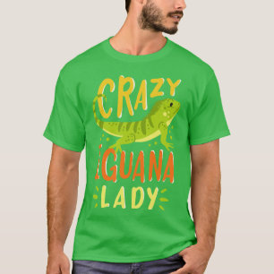 Iguana Lady Lizard Reptiel T-shirt