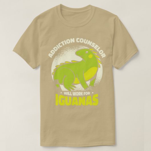 Iguana Lizard Addiction Reptile Iguana Lover T-shirt (Design voorkant)