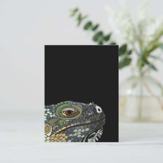 Iguana Lizard Animal Iguana Briefkaart (Staand voorkant)