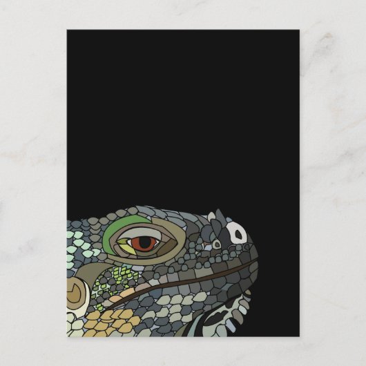 Iguana Lizard Animal Iguana Briefkaart (Voorkant)