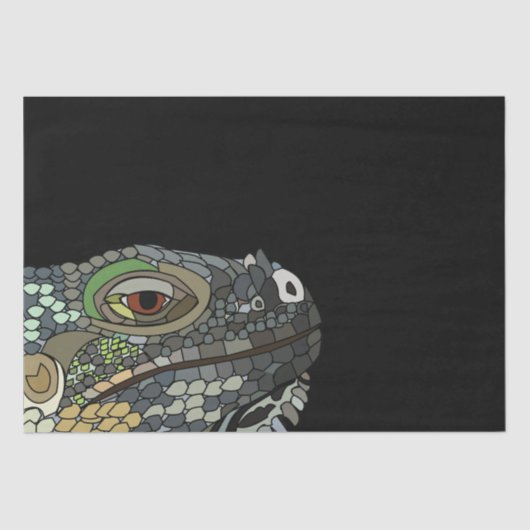 Iguana Lizard Animal Iguana Tissuepapier (Voorkant)